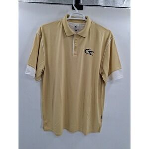 Georgia Tech Polo Shirt Mens XL Russell Team Issue